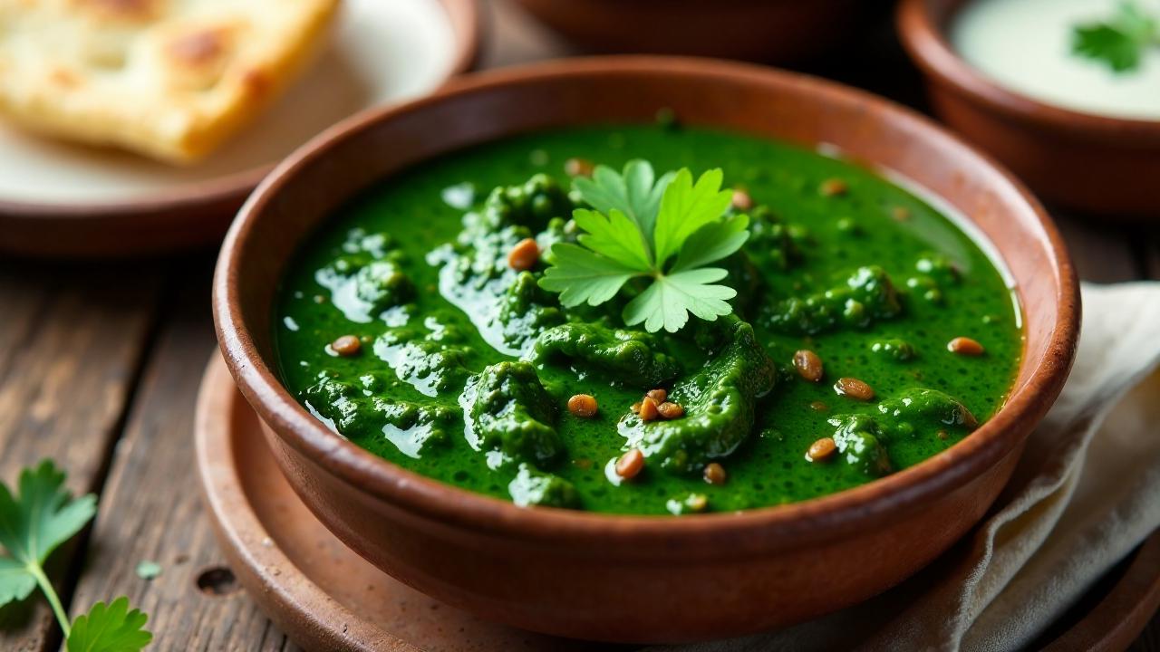 Palungo Saag (Spinat mit Gewürzen)