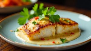 Pan-Seared Snapper with Coconut Cream