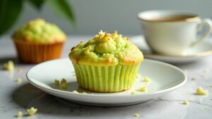 Pandanus-Coconut Muffins