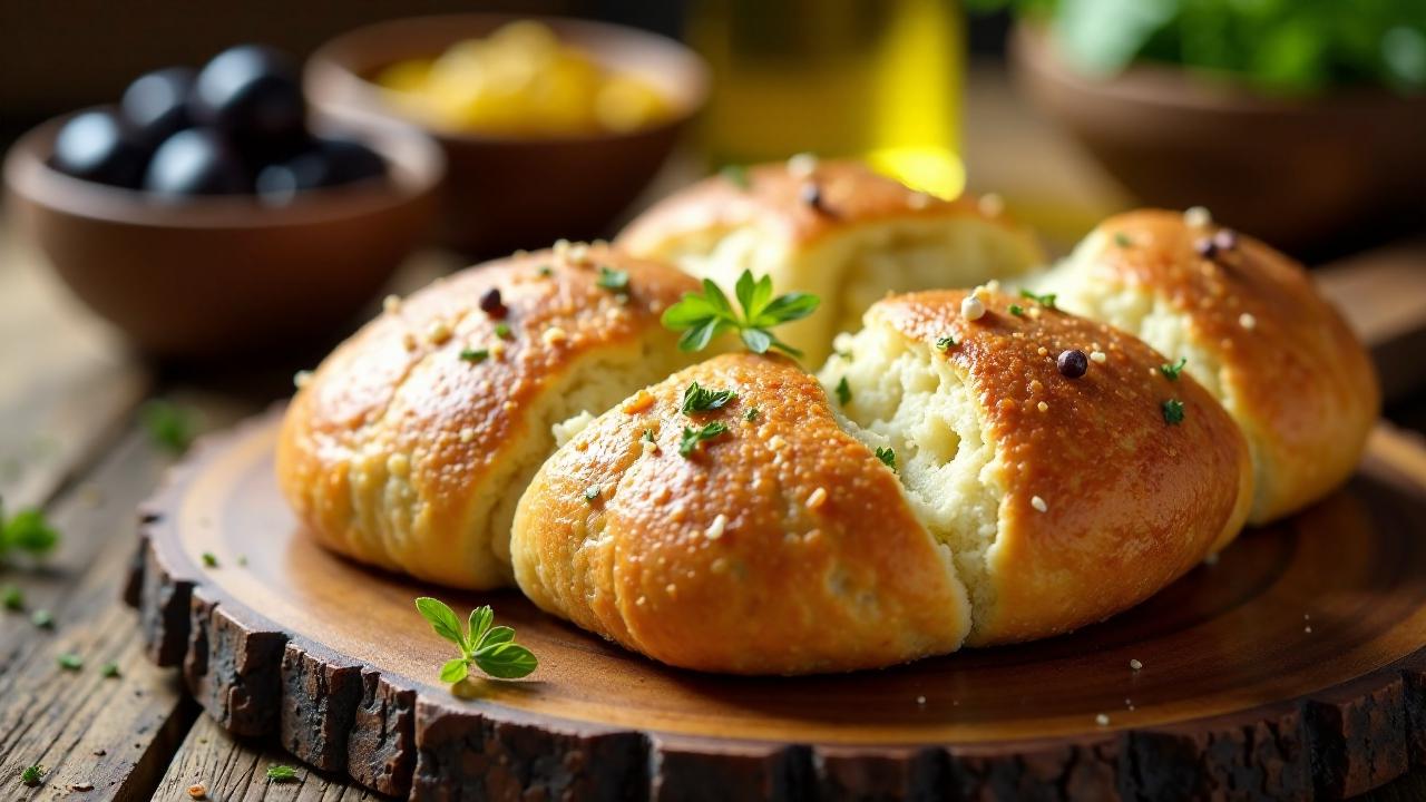 Pane Guttiau - Gebackenes Fladenbrot mit Olivenöl