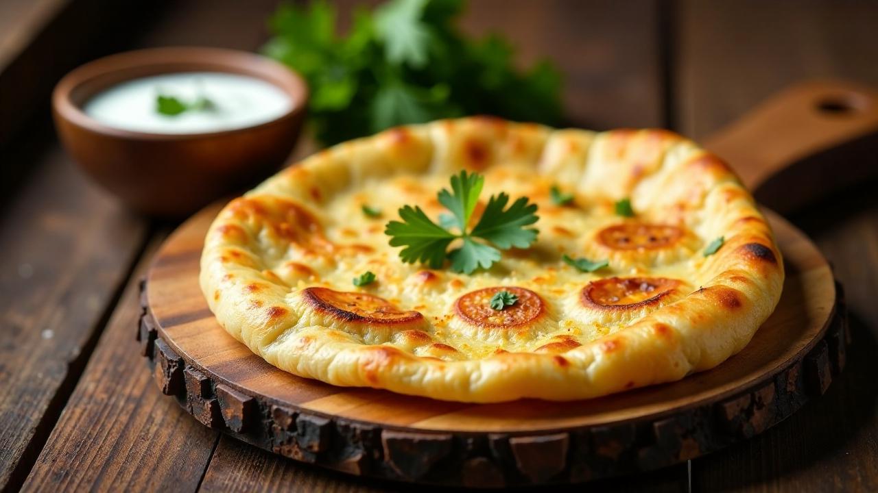 Paneer Paratha (Frischkäsefüllung)