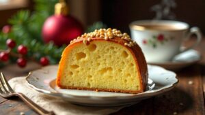 Panettone mit Sesamkrokant