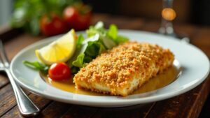 Panko gebratene Mahi Mahi