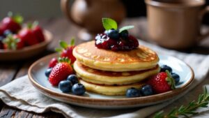 Pannkakor med Sylt (Pfannkuchen mit Marmelade)