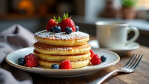 Pannkook-Fluffige estnische Pfannkuchen