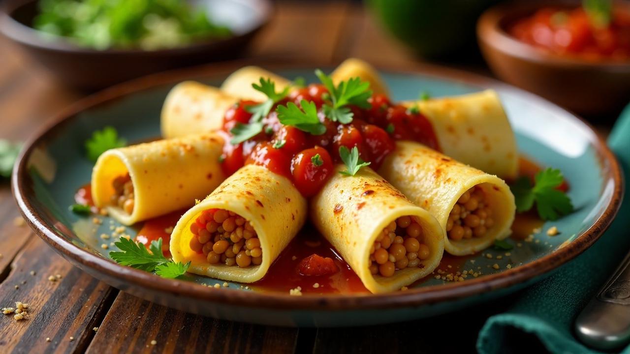 Papadzules (Tortillas mit Kürbiskernen)