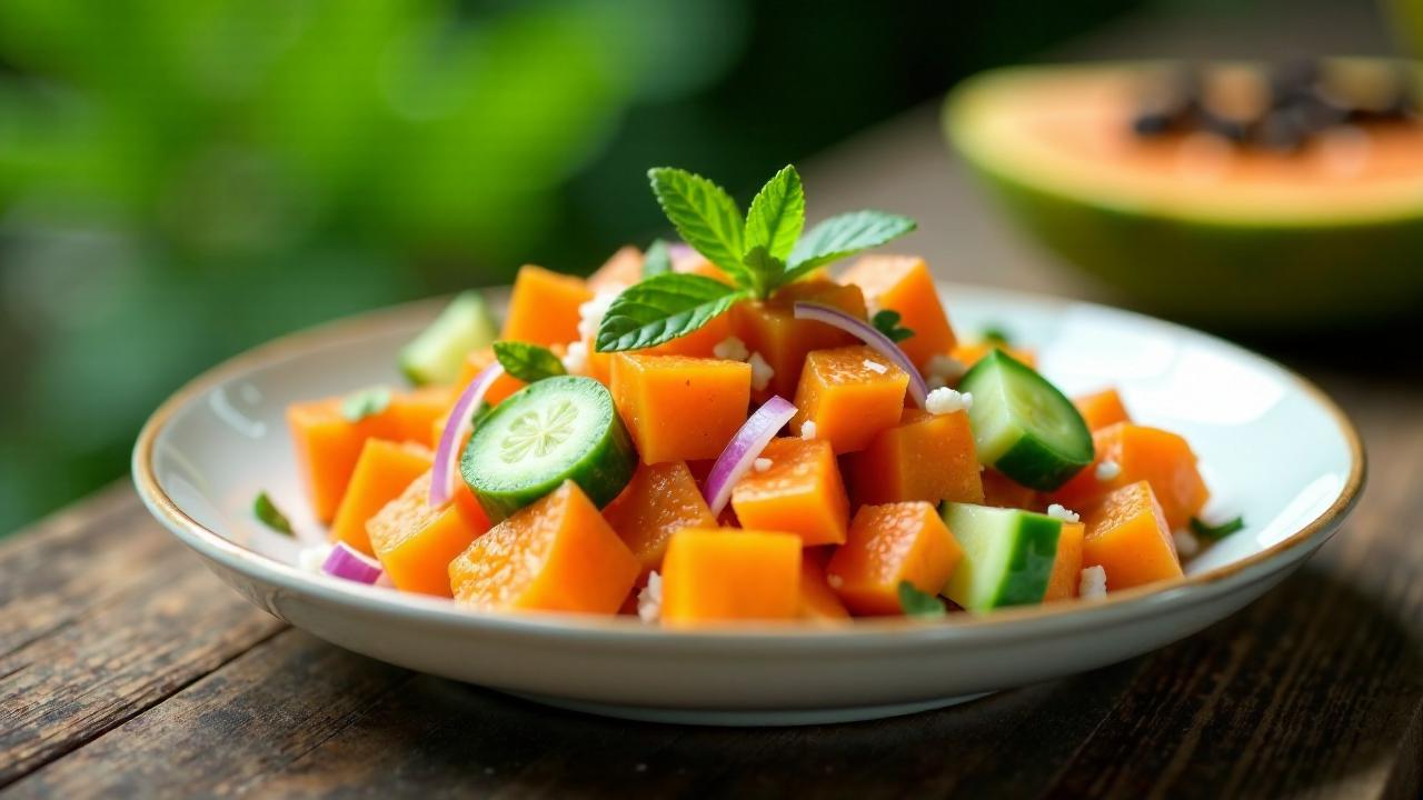 Papaya-Gurken-Salat