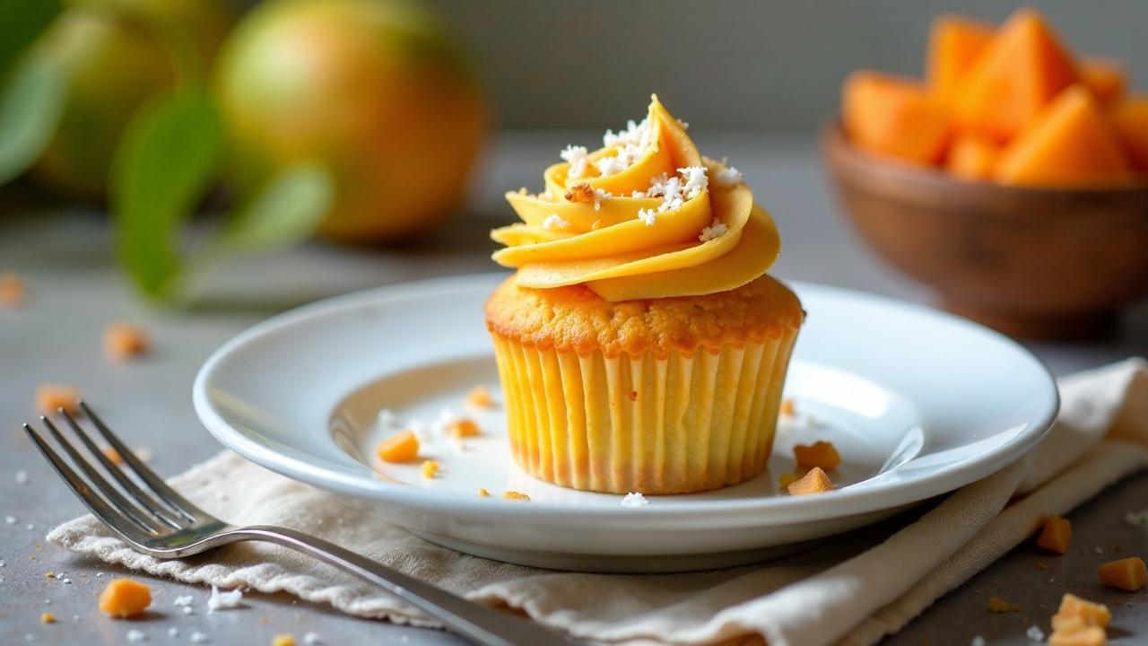 Papaya-Kokos-Cupcakes