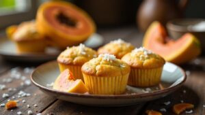 Papaya-Kokos-Muffins