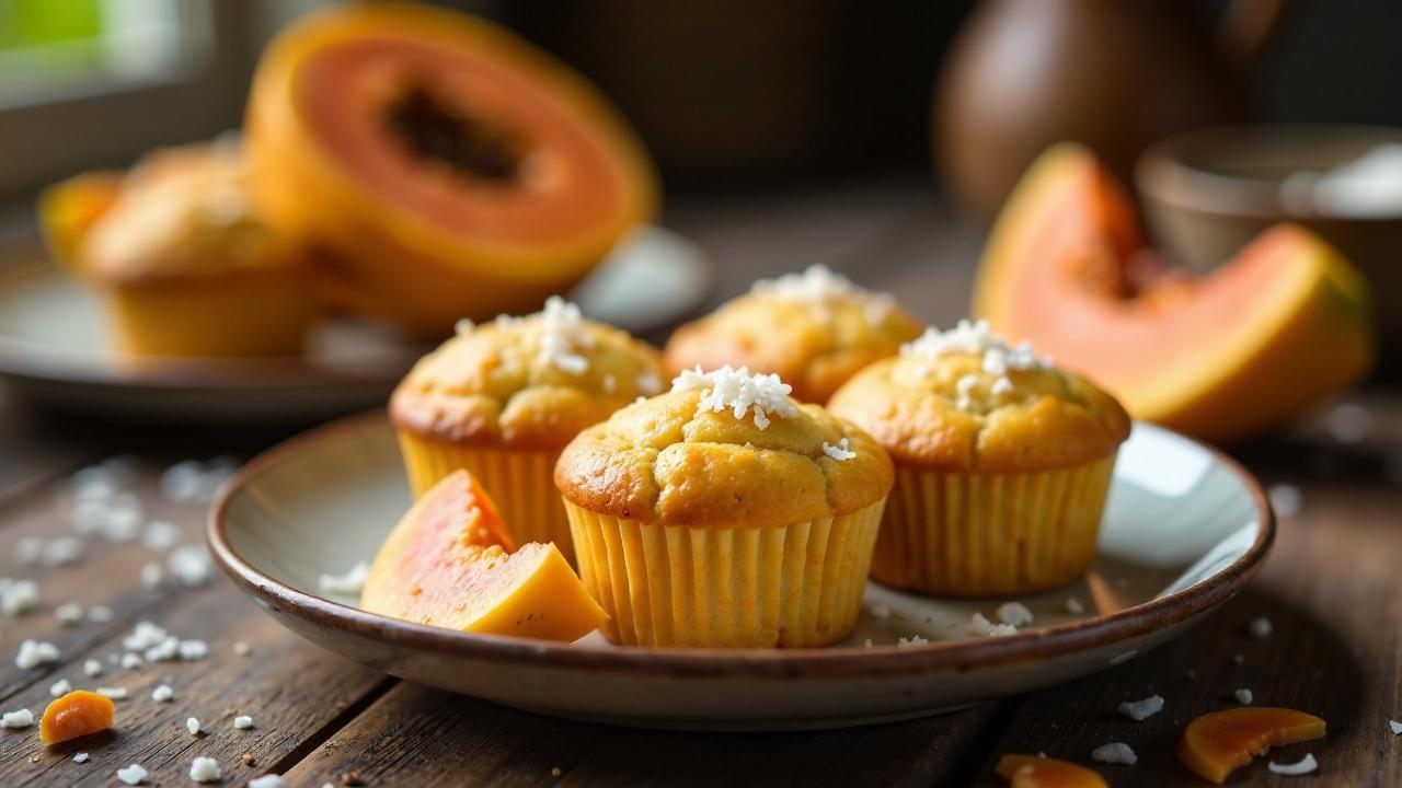 Papaya-Kokos-Muffins