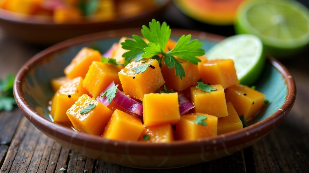 Papaya-Mango Ceviche