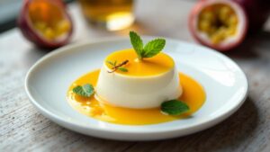 Passionsfrucht-Panna-Cotta