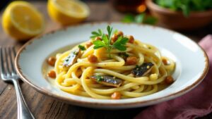 Pasta con le Sarde (Sardinenpasta)