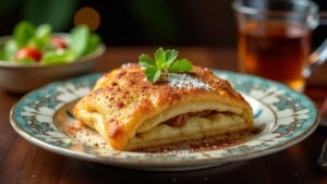 Pastilla mit Lamm und Kräutern