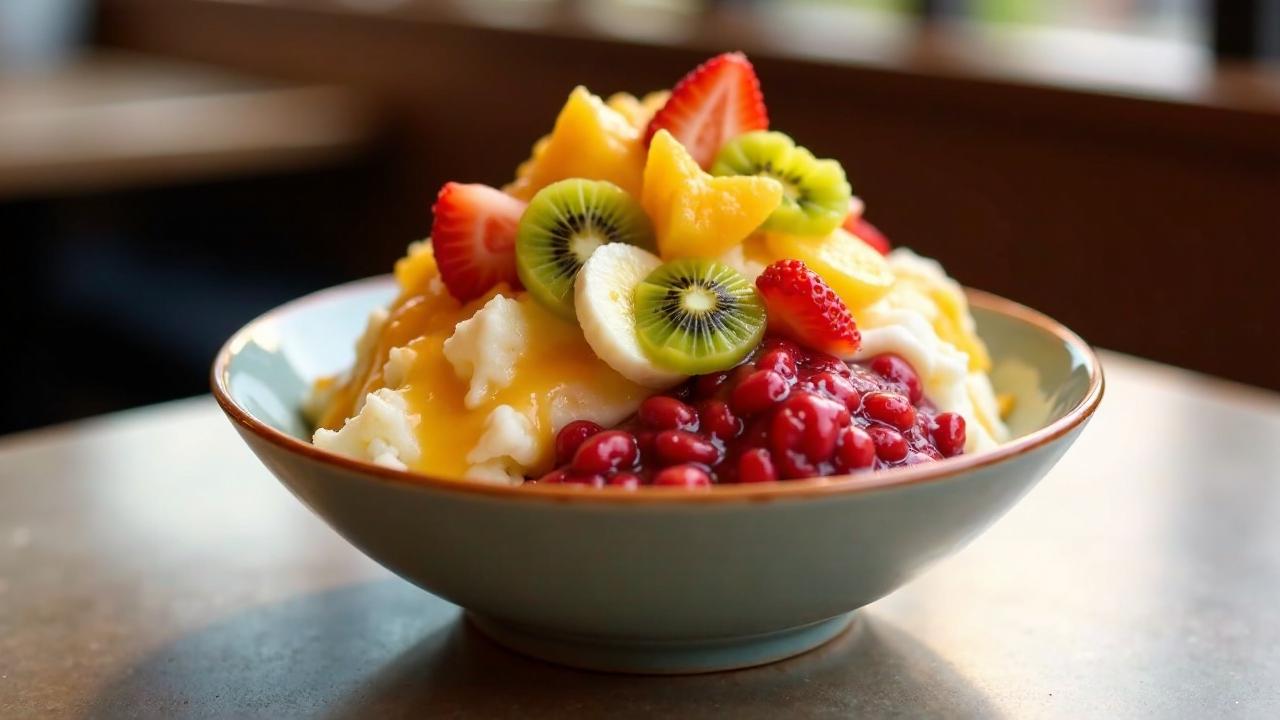 Patbingsu - Koreanischer Shaved Ice