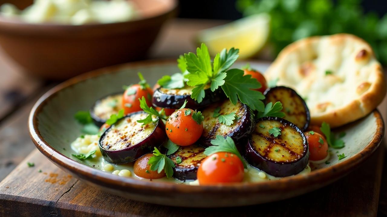 Patlıcan Salatası – Gegrillter Auberginensalat