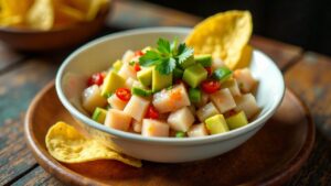 Pazifischer Ceviche mit Kokosnussmilch