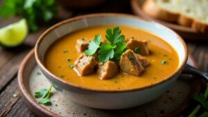 Peanut Butter Soup with Lamb