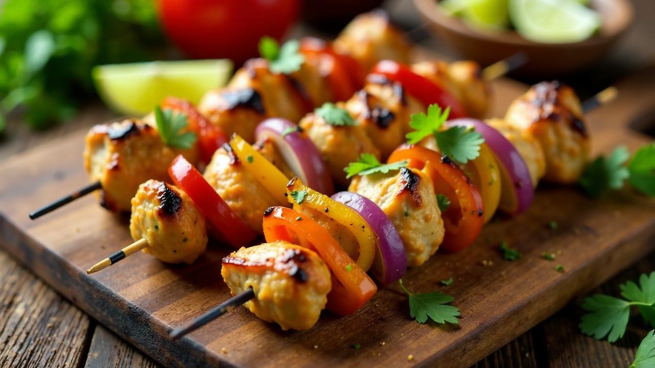 Peanut Chicken Kabobs