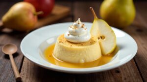 Pear and Ginger Pudding - Birnen-Ingwer-Pudding