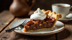 Pecan Pie with Bourbon Whipped Cream