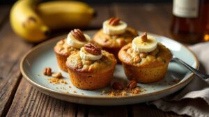 Pecannuss-Bananen-Muffin-Tops