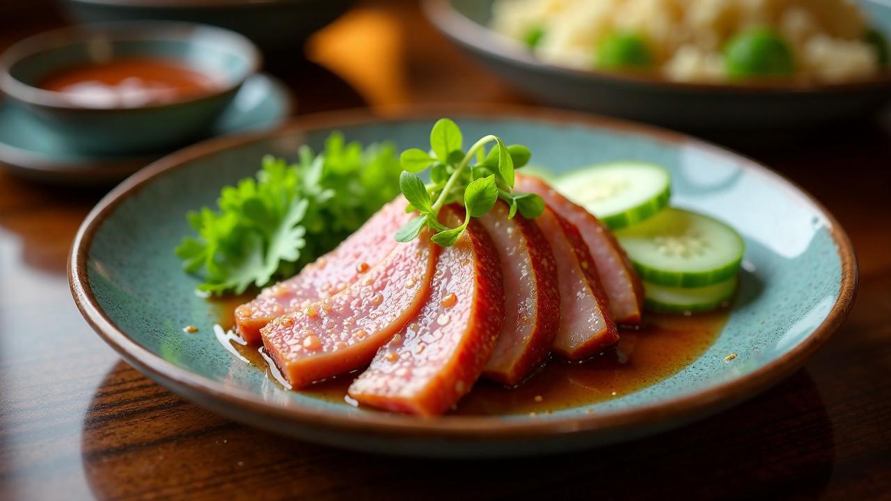 Pekingente mit gedämpften Teigtaschen