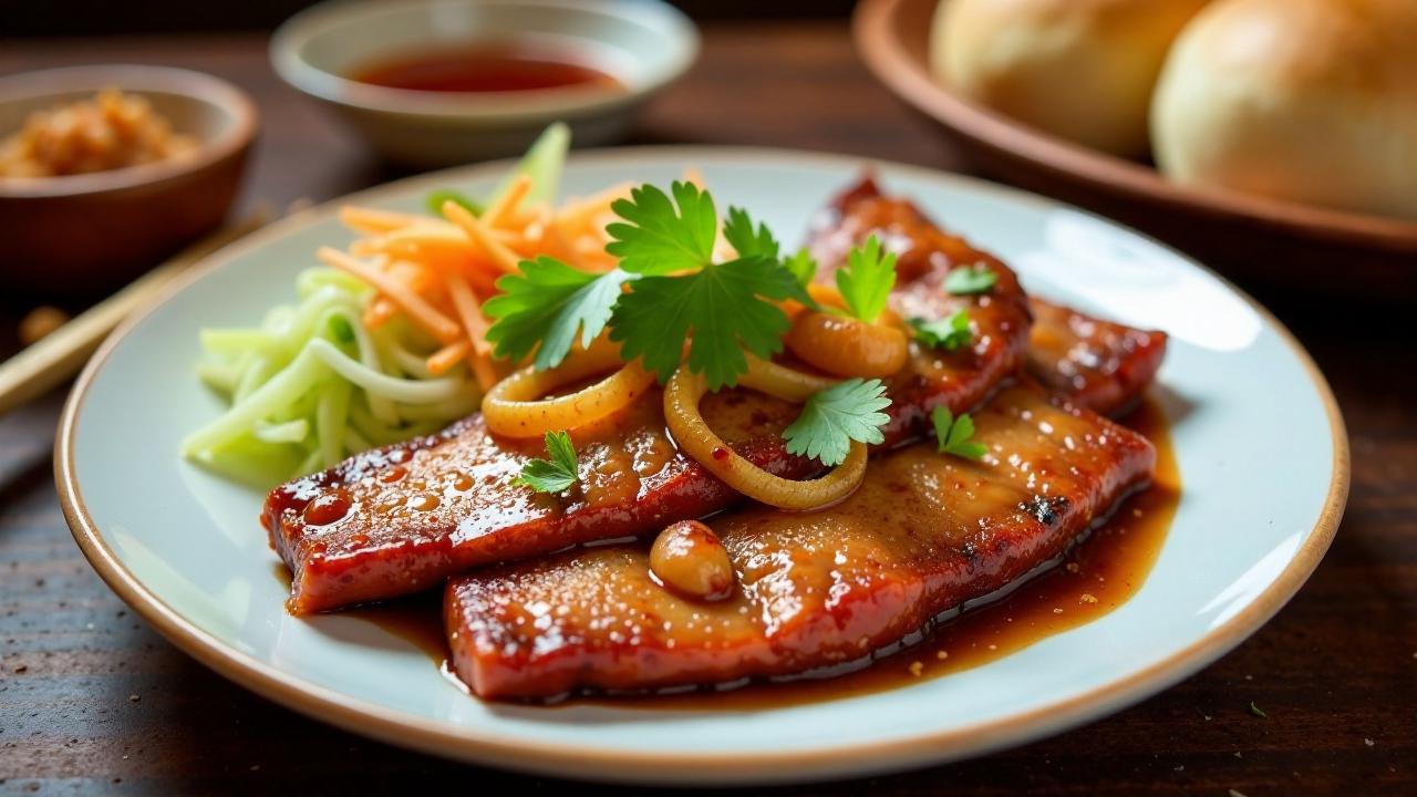 Pekingente mit kandierten Zwiebeln