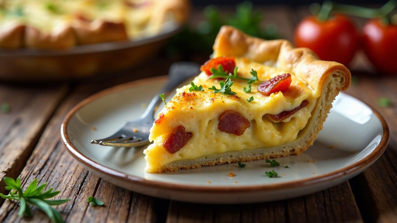 Pekonipiirakka: Baconkuchen