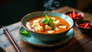 Penang Asam Laksa - Würzige Fischsuppe