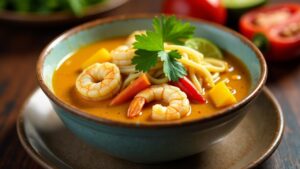 Penang Curry Mee - Kokosnusssuppe mit Nudeln