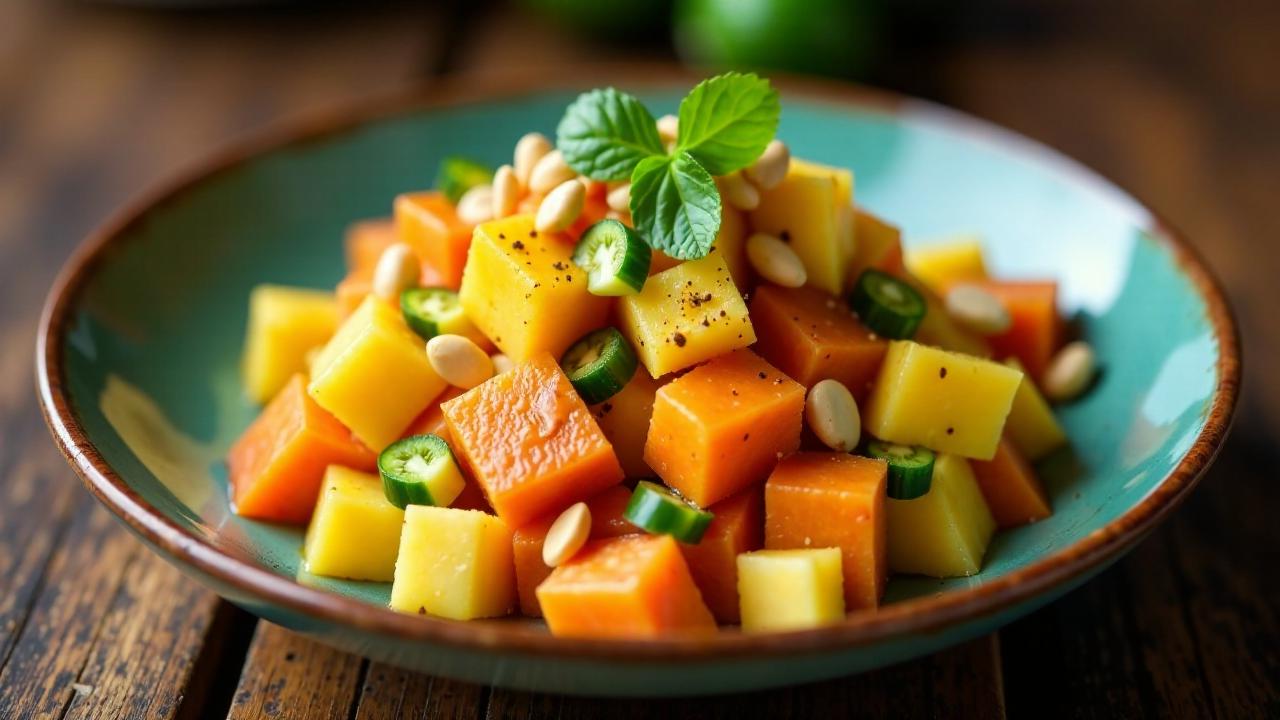 Penang Rojak - Fruchtsalat mit Garnelenpaste