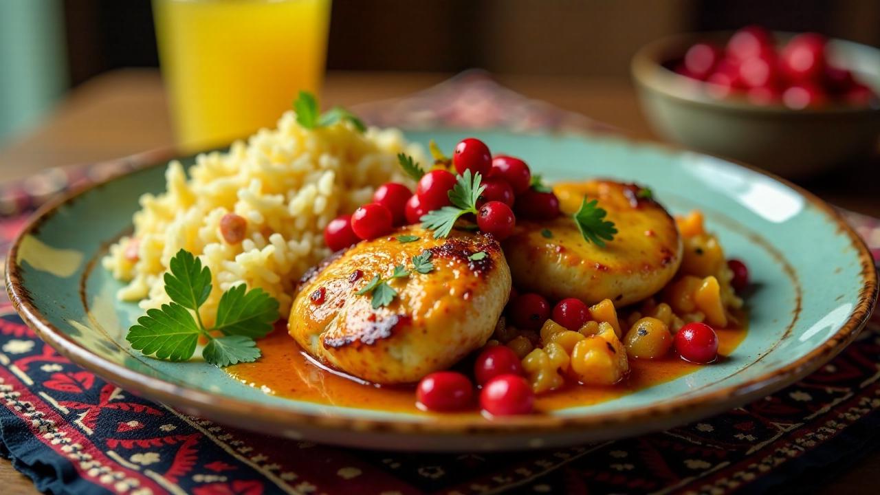 Persische Berberitzen-Hühnchen