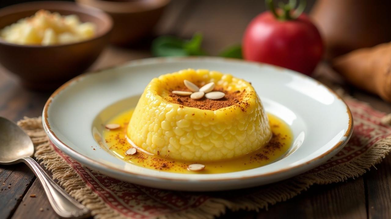 Persischer Reis-Safranpudding (Sholeh Zard)