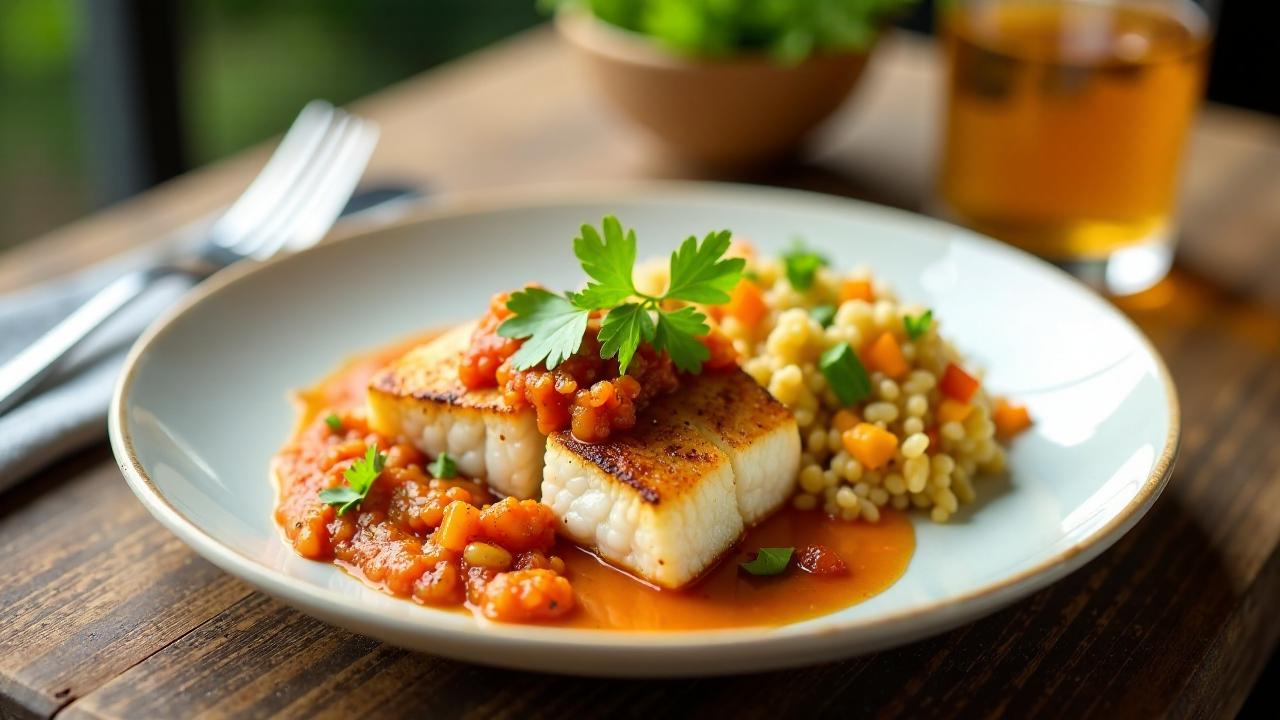 Pescado con Salsa de Camu Camu