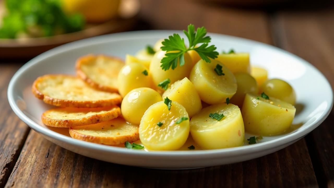 Petersilienkartoffeln zum Leberkäse