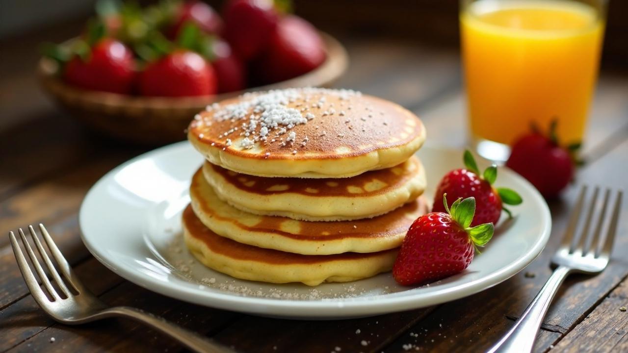 Pfannkuchen aus übrigem Teig