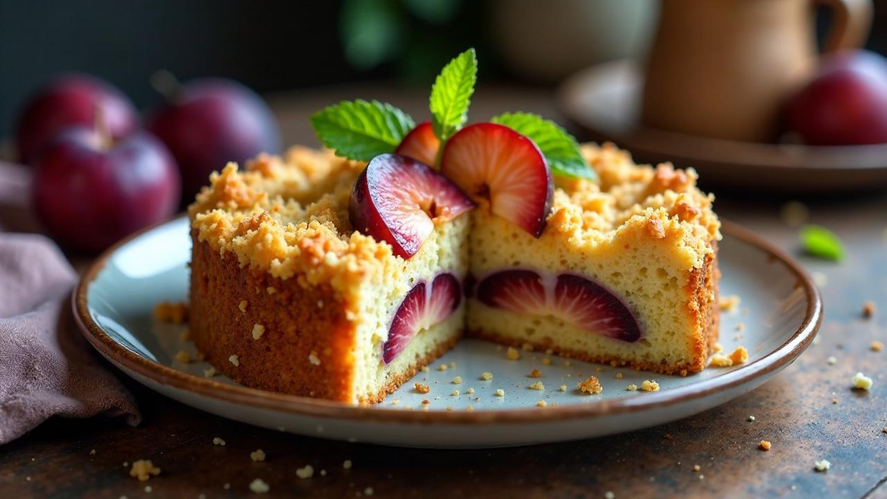 Pflaumen-Kokos-Streusel-Kuchen