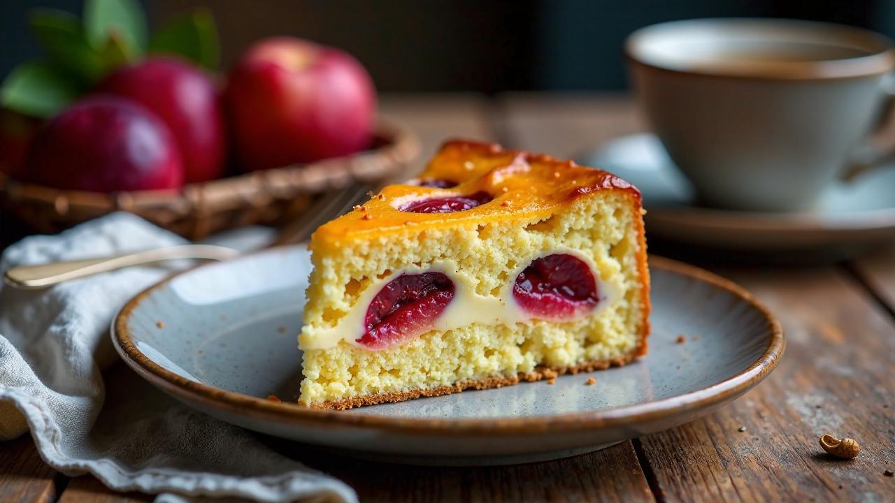 Pflaumen-Ricotta-Kuchen