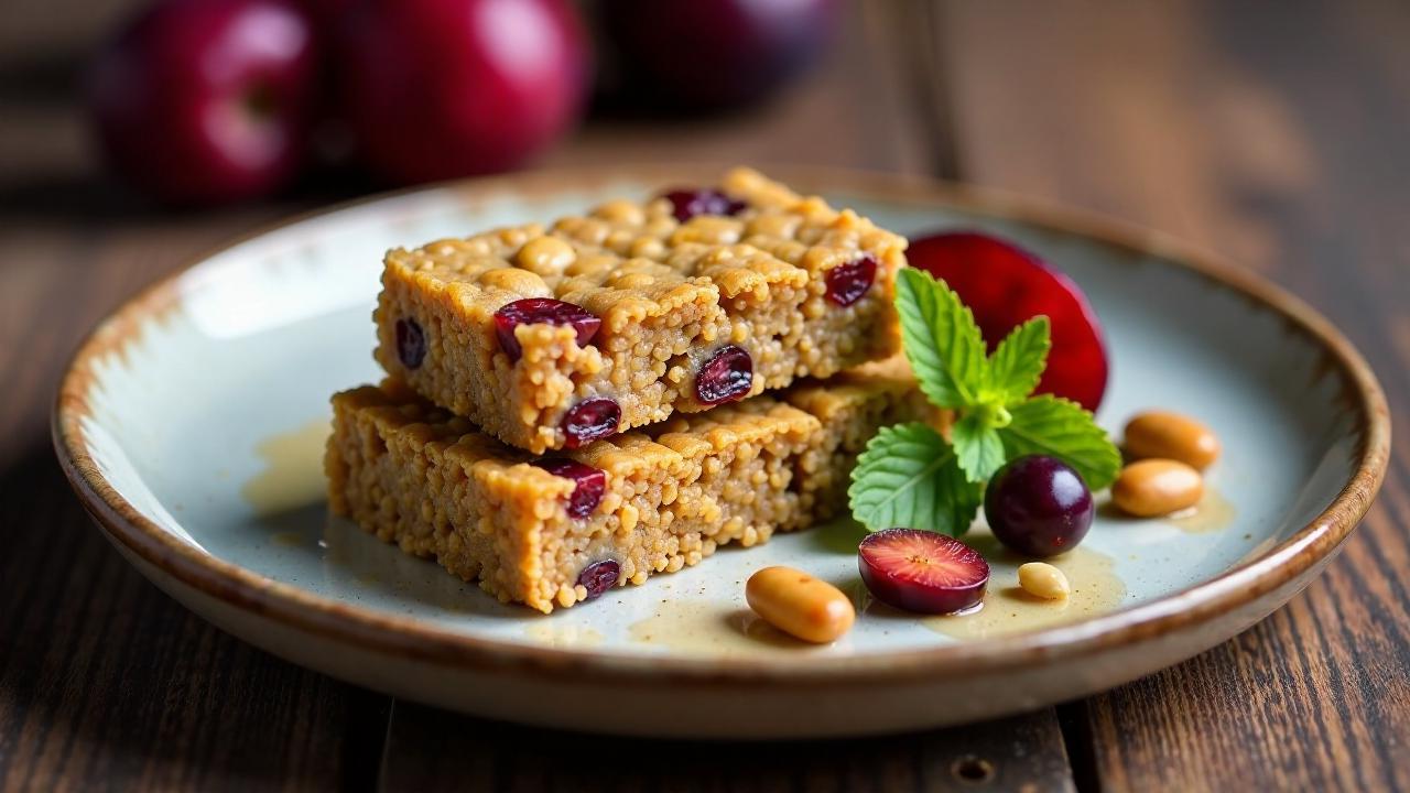 Pflaumen-Riegel mit Quinoa und Nüssen