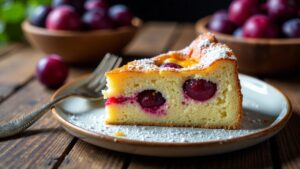 Pflaumenkuchen mit Joghurt