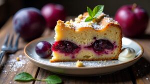 Pflaumenkuchen mit Streuseln