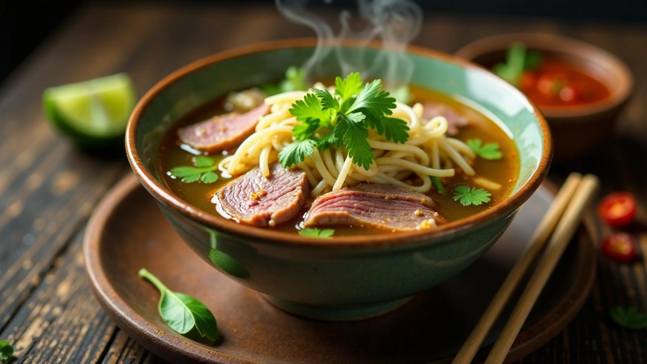 Pho Bo mit Kardamom und Zitronenschale