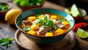 Pho Bo mit Mango-Twist