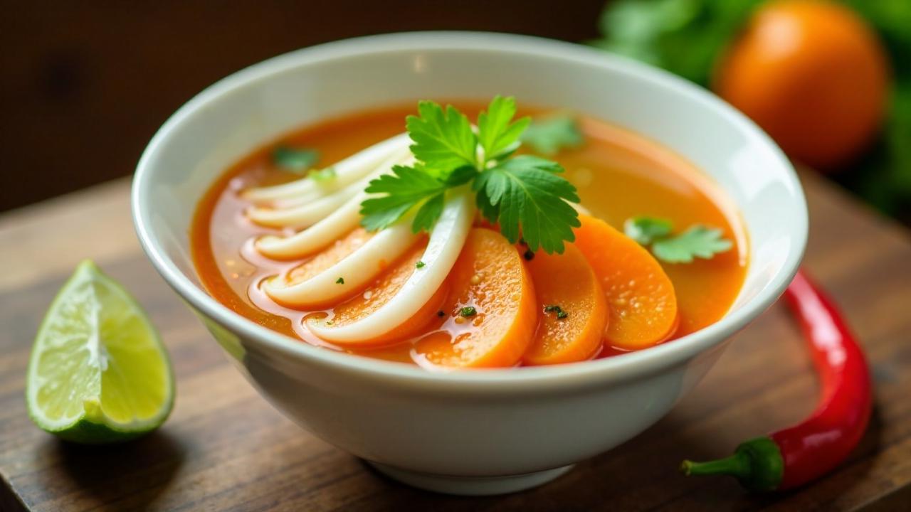 Pho Chay mit Fenchel und Orange