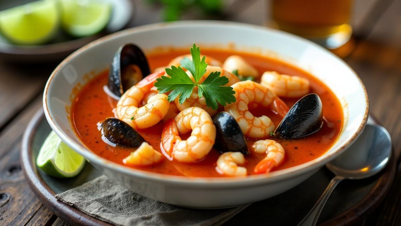 Picante de Mariscos: Scharfe Meeresfrüchtesuppe