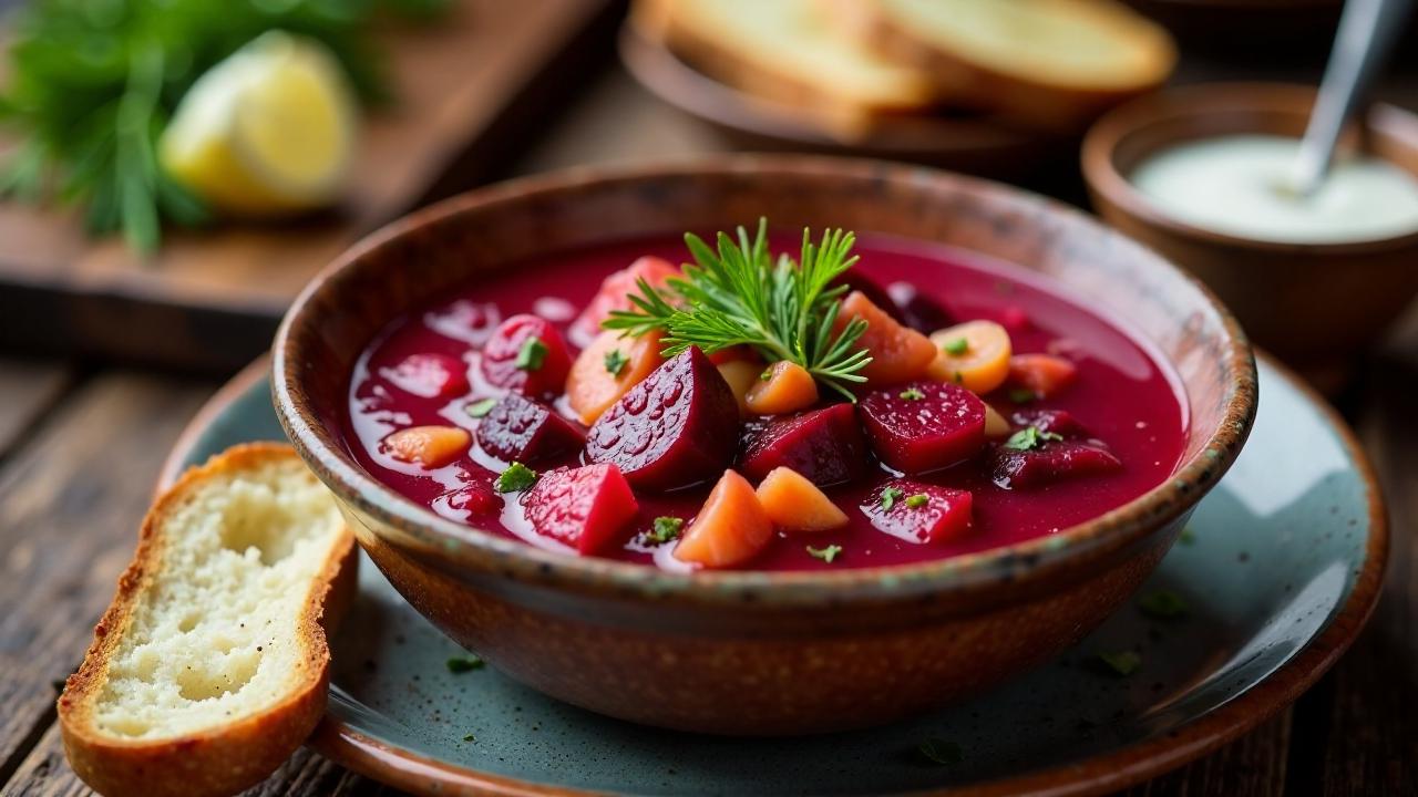 Pidbyvaniy Borsch - Borschtsch mit Trockenfrüchten