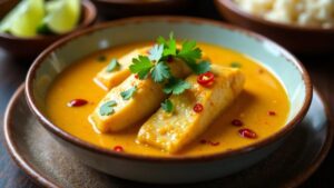 Pikantes Fisch-Ingwer-Curry