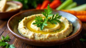 Piko Piko-Hummus: Hummus mit Farnspitzen