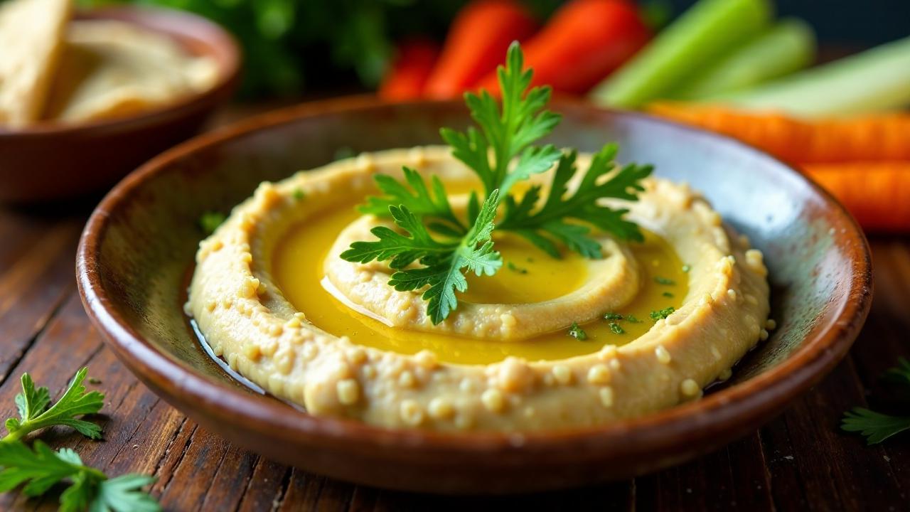 Piko Piko-Hummus: Hummus mit Farnspitzen